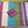 Mangalagiri light purple Color Cotton Dress material-2