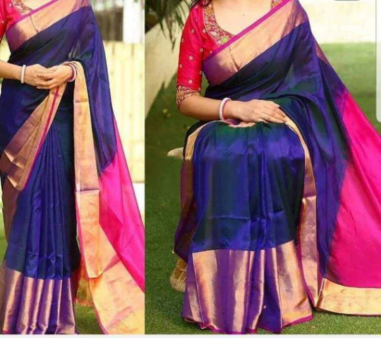 Chenderi sarees | latest cotton & silk chenderi sarees online from weavers  | TPCH00903