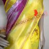 uppada-yellow-color-border-with-pink-color-running-saree-side-view