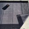 uppada grey with black border full tissue silk saree2